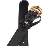 Gucci Black Leather GG Slim Marmont Belt (70/28)