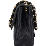 Chanel Quilted Satin Single Flap Crossbody Bag - vintageandkickz