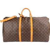 Louis Vuitton Monogram Canvas Keepall 60 Bandoulière Travel Bag