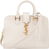 Saint Laurent White Leather Baby Sac Cabas Handbag