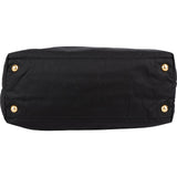 Prada Tessuto Nylon Patent Leather Handle Tote Shoulder Bag