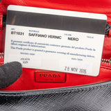 Prada Saffiano Vernice Leather Small Flap Crossbody Bag