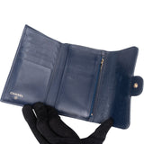 Chanel Quilted Caviar Leather Classic Flap Wallet