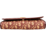 Christian Dior Totter Monogram Canvas Flap Shoulder Bag