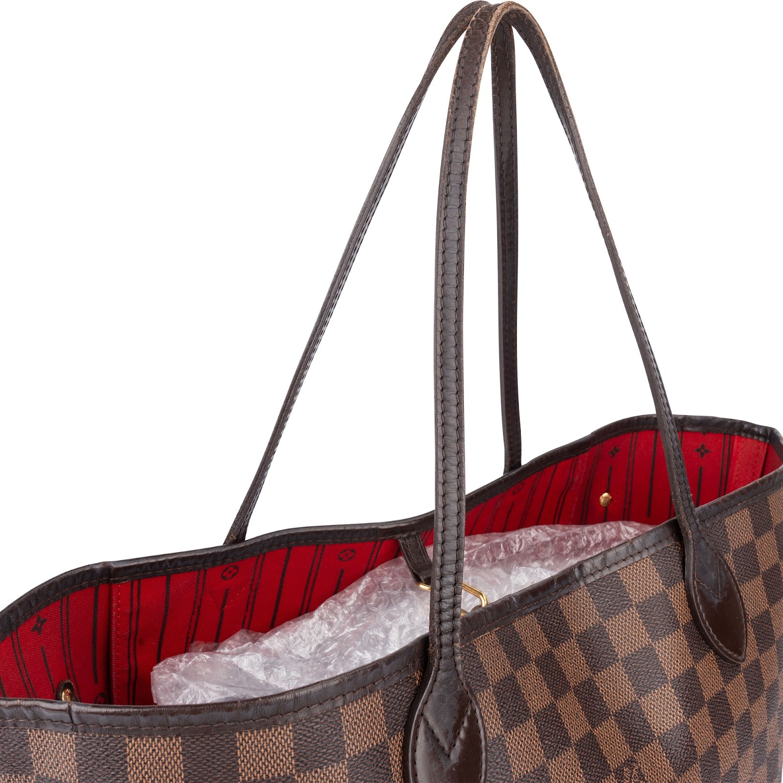 Louis Vuitton Monogram Damier Ebene Neverfull MM Shoulder Bag - vintageandkickz
