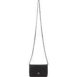 Chanel Caviar Leather CC Wallet on Chain Crossbody Bag