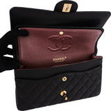 Chanel Quilted Caviar Leather Medium Double Flap Shoulder Bag