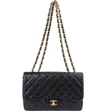 Chanel Quilted Caviar Leather Jumbo Single Flap Crossbody Bag