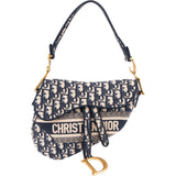 Christian Dior Oblique Trotter Monogram Jacquard Saddle Shoulder Bag