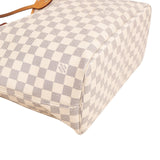 Louis Vuitton Monogram Damier Azur Canvas Neverfull MM Shoulder Bag