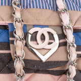 Chanel Quilted Cotton Single Flap Shoulder Bag