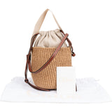 Chloé Small Woody Basket Raffia Crossbody Handbag