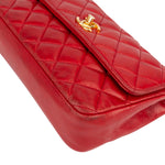 Chanel Quilted Lambskin 24K Gold Small Single Flap Crossbody Bag xx datacode, innenraum - vintageandkickz