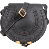 Chloé Grained Calfskin Marcie Small Saddle Crossbody Bag