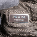Prada Brown Tessuto Triangle Bauletto Small Handbag