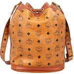 [🔄️B07 / F46] MCM Monogram Visetos Drawstring Bag Handbag - vintageandkickz