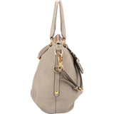 Prada Taupe Vitello Daino Leather Hobo Handbag
