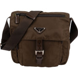 Prada Tessuto Triangle Messenger Crossbody Bag