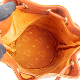 MCM Monogram Visetos Drawstring Bucket Crossbody Bag