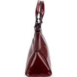 Cartier Bordeaux Patent Leather Marcello de Cartier Handbag