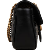 Gucci Chevron Matelassé Leather GG Marmont Small Shoulder Crossbody Bag
