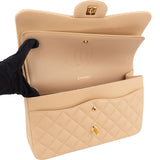 Chanel Quilted Lambskin Jumbo Double Flap Crossbody Bag