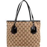 Gucci Monogram GG Canvas Patent Leather Charmy Shoulder Bag