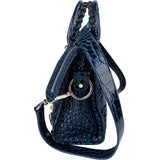 Balenciaga Croc-Embossed Leather Neo Cagole City Handbag