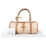 Christian Dior Monogram Trotter Canvas Romantique Boston Handbag