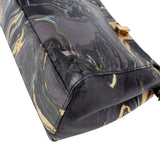 Fendi Marbled Leather Peekaboo Mini Handbag