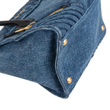 Miu Miu Denim Biker Tote Handbag
