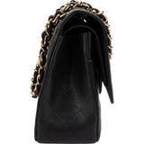 Chanel Quilted Caviar Leather Jumbo Double Flap Crossbody Bag