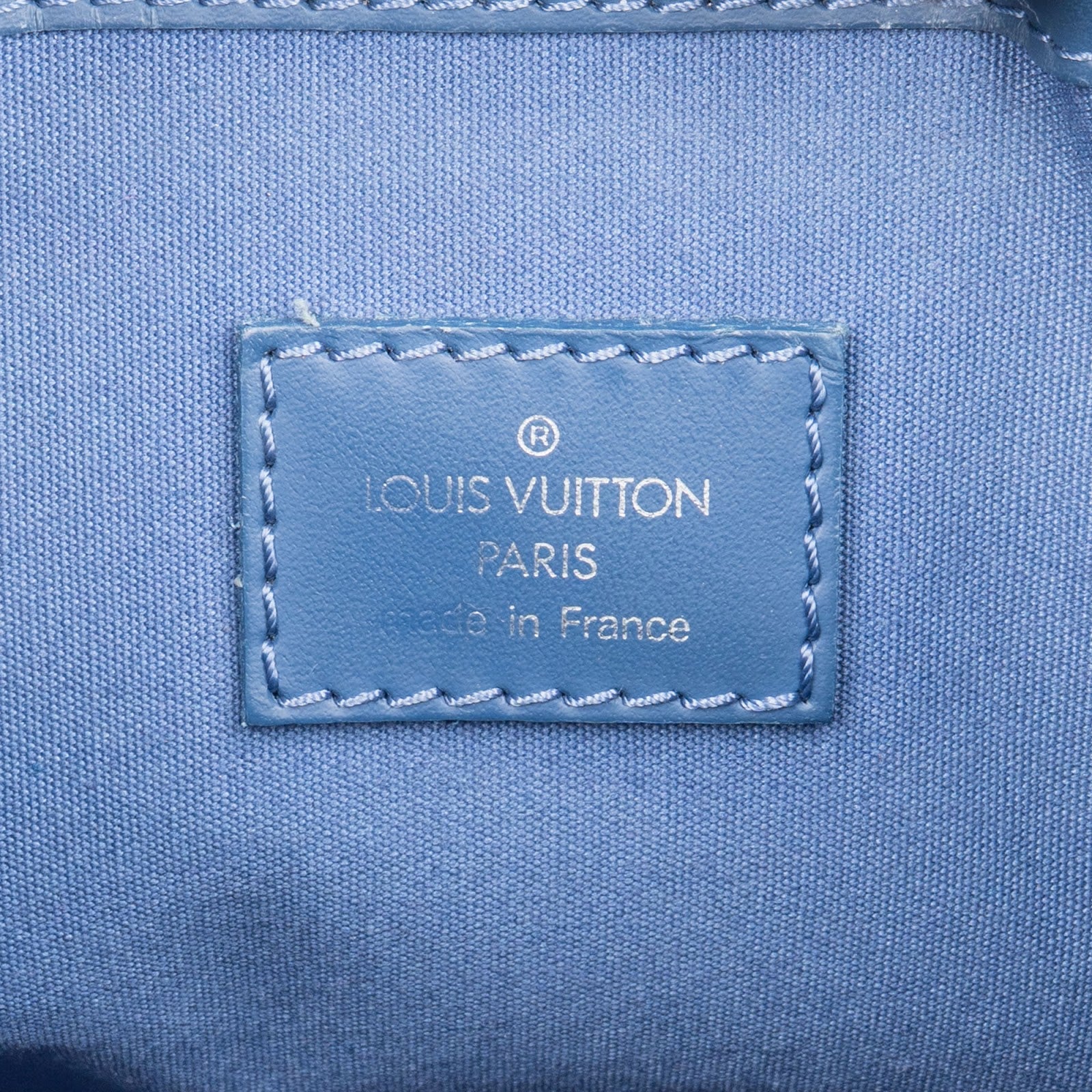 Louis Vuitton Blue Epi Leather Mandara MM Shoulder Bag - vintageandkickz