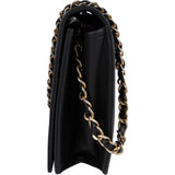 Chanel Quilted Lambskin 24K Gold Single Flap Shoulder Bag