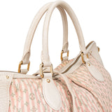 Louis Vuitton Monogram Mini Lin Striped Croisette Marina GM Handbag
