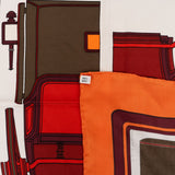 Hermès Les Coupés Silk Carre 90 Scarf Tuch