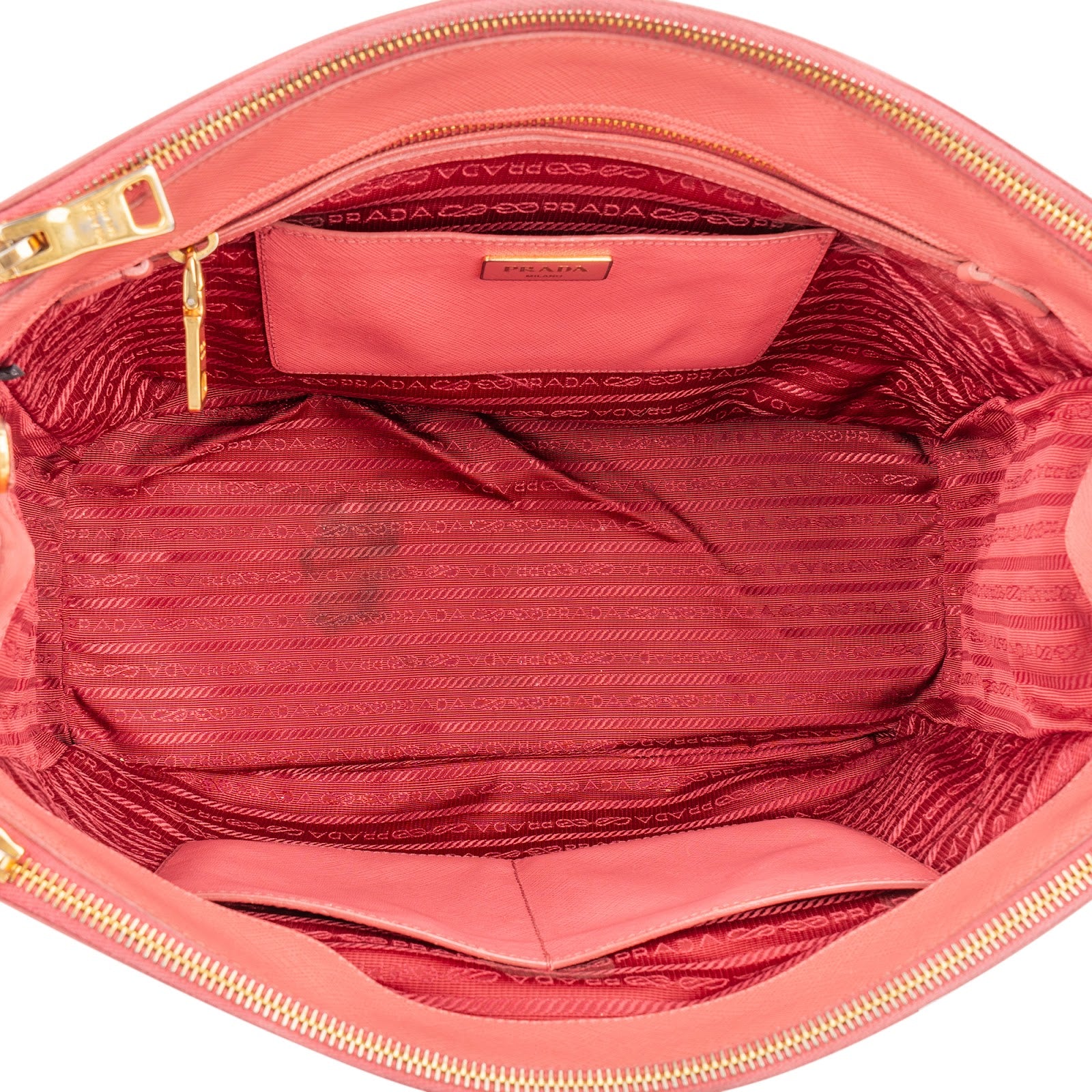 Prada Pink Saffiano Leather Galleria Handbag - vintageandkickz
