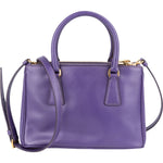 Prada Purple Saffiano Leather Galleria Handbag - vintageandkickz