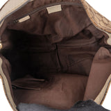 Gucci Monogram GG Canvas Web Hobo Shoulder Bag
