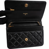 Chanel Quilted Lambskin CC Wallet On Chain Crossbody Bag