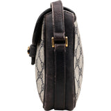 Gucci Monogram GG Supreme Horsebit Crossbody Bag