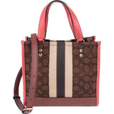 Coach Monogram Field Tote 22 in Signature Jacquard Stripe Crossbody Handbag