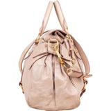 Miu Miu Vitello Lux Leather Bow Satchel Handbag