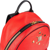 MCM Monogram Visetos Nylon Leather Stark Studs Backpack