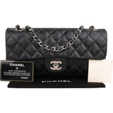 Chanel Quilted Lambskin East West Single Flap Shoulder Bag