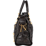 Balenciaga Dark Brown Leather Giant 21 City Handbag