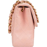 Chanel Quilted Lambskin 24K Gold Single Flap Crossbody Bag