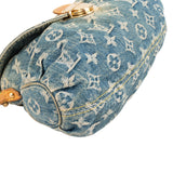 Louis Vuitton Monogram Denim Pleaty Shoulder Bag