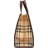 Burberry Nova-Check Monogram Small Tote Handbag