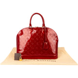 Louis Vuitton Monogram Red Vernis Leather Alma GM Handbag